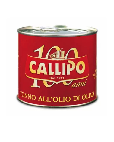 Tonno Yellowfin Tranci In Olio D'oliva Callipo Gr 620