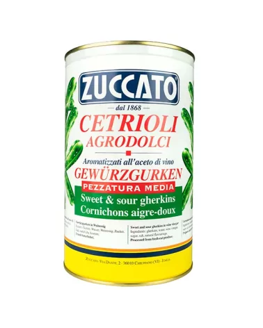 Cetrioli Agrodolci Pz 60-70 Zuccato Kg 4