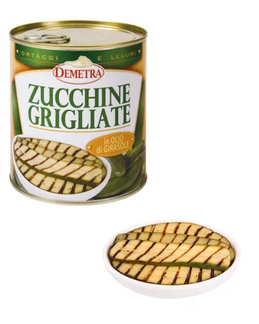 Zucchine Grigl In Olio Di Girasole Demetra Gr 800