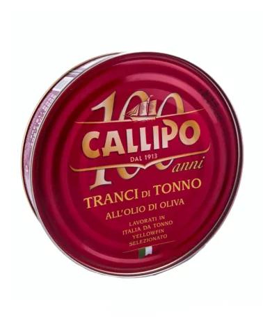 Tonno Yellowfin Tamburello In Olio D'oliva Callipo Gr 540