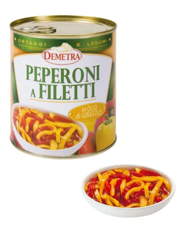 Peperoni Filetto In Olio Di Girasole Demetra Gr 800
