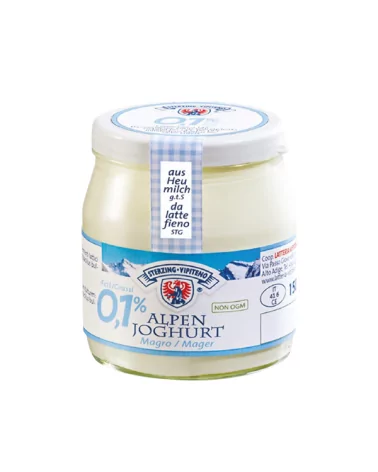 Yogurt Alpen Magro Vasetto Di Vetro Vipiteno Gr 150
