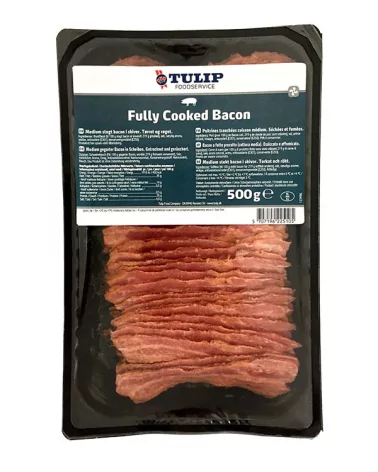 Bacon A Fette Fully Precotta Affumicato Tulip Gr 500