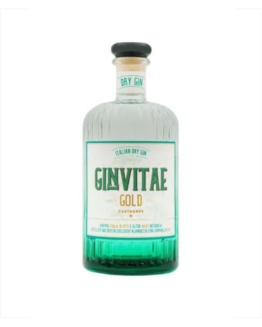 Gin Dry Vitae Gold9 Botaniche 43. Castagner Lt 0,7