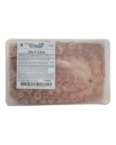 Polpo N.2x Eviscerato 1000-2000 Vaschetta Moyseafood Kg 1,5