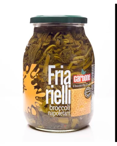 Broccolo Friariello Napoletana In Olio Di Girasole Carbone Gr 950