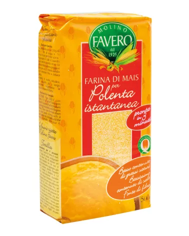 Farina Polenta Istantanea Gialla Favero Gr 500