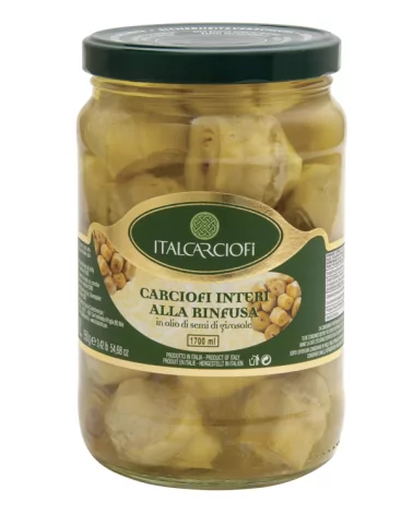 Carciofi Interi In Olio Di Girasole Italcarciofi Kg 1,6