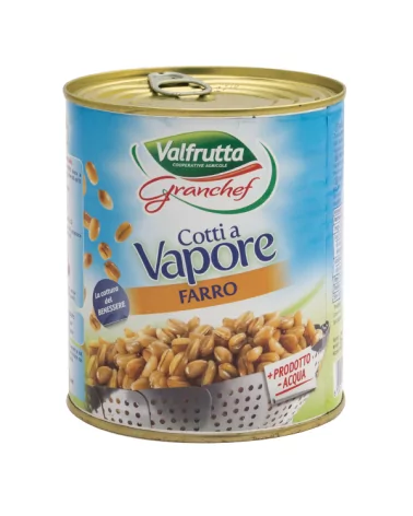 Farro Cotto Al Vapore Sottovuoto Valfrutta Gr 610