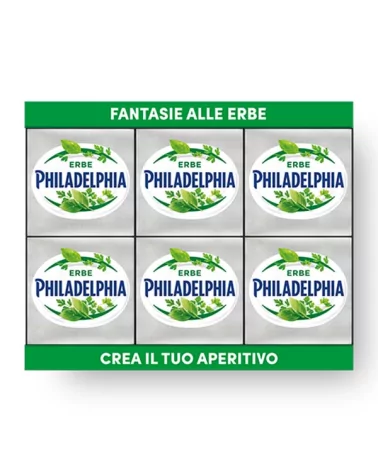 Formaggio Philadelphia Alle Erbette Pz 6x25 Gr 150