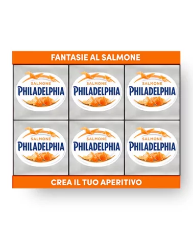 Formaggio Philadelphia Al Salmone Pz 6x25 Gr 150