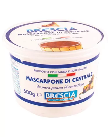 Formaggio Mascarpone Materia Grassa 48% Vaschetta Centrale Bs Gr 500