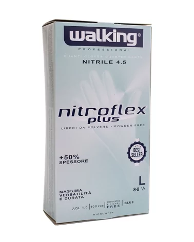 Guanti Mono Nitroflex Tg.l Blu S-polv Pz 100