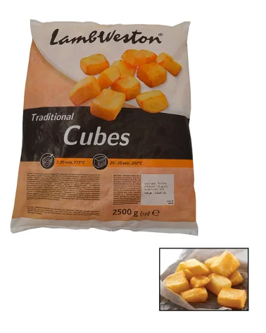 Patate Tradizionali Cubetti L.w. Kg 2,5