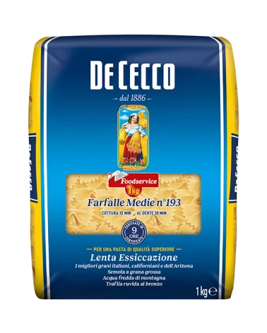 De Cecco Semola 193 Farfalle Medie Food S. Kg 1