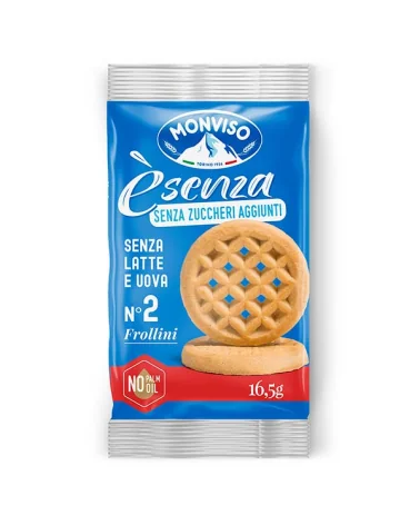 Biscotti Frollino 2pz Senza Zucchero Gr 16,5 Monviso Pz 150