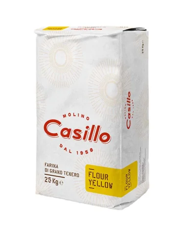 Farina 0 Pizza W380 Gialla Casillo Kg 25