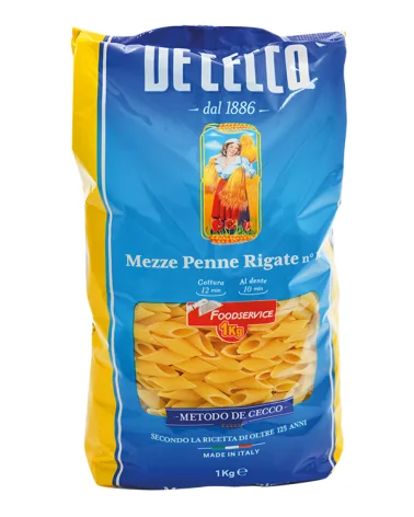 De Cecco Semola 141 Mezze Penne Rig Food S. Kg 1