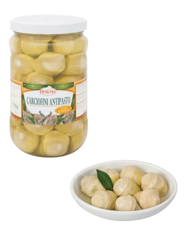 Carciofi Medi In Olio Di Girasole Demetra Kg 1,7