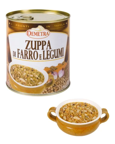 Zuppa Di Farro E Legumi Demetra Gr 900