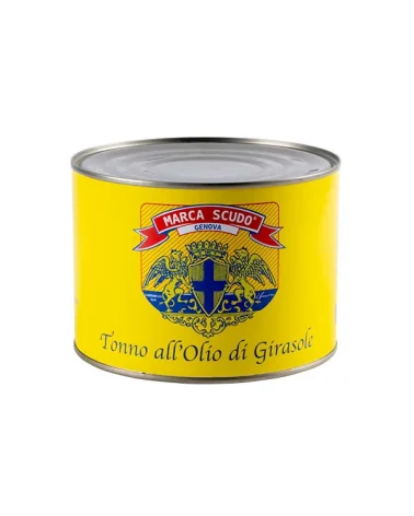 Tonno Skipjack In Olio Di Girasole Latta Scudo Kg 1,73