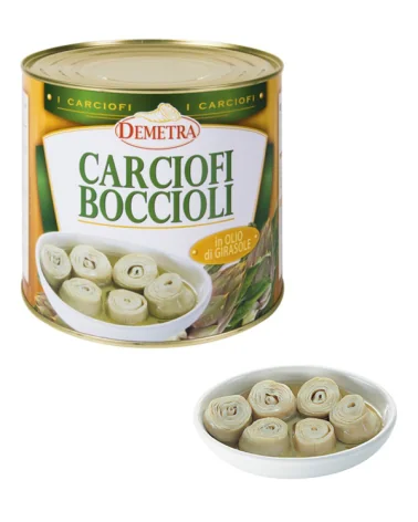 Carciofi Boccioli In Olio Di Girasole Demetra Kg 3