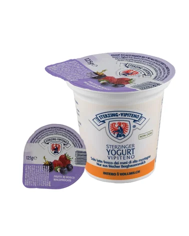 Yogurt Intero Frutti Di Bosco Vipiteno Gr 125