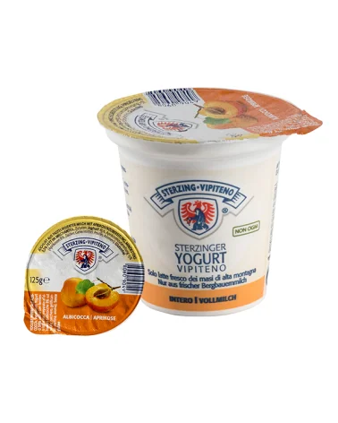 Yogurt Intero Albicocca Vipiteno Gr 125