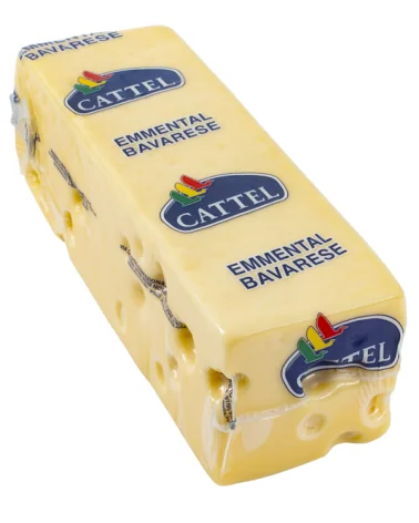 Formaggio Emmental Bavarese Senza Crosta Tranc Sottovuoto Cattel Kg 2,5