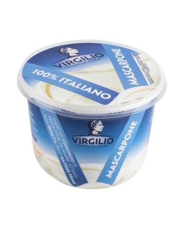 Formaggio Mascarpone M-grassa 41% Vaschetta Virgilio Gr 500