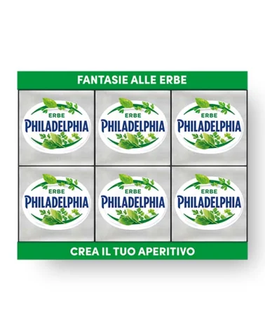 Formaggio Philadelphia Alle Erbette Pz 6x25 Gr 150