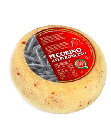 Pecorino Al Peperoncino 30-60 Gg Sottovuoto Form Kg 1,2