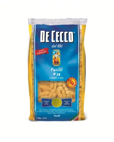 De Cecco Semola 34 Fusilli Food S. Kg 1