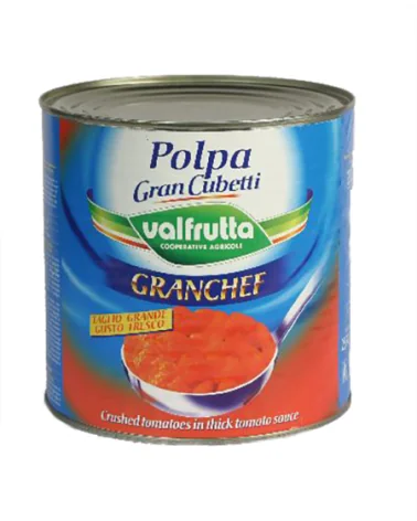 Polpa Pomod Gran Cubetti Valfrutta Kg 2,55