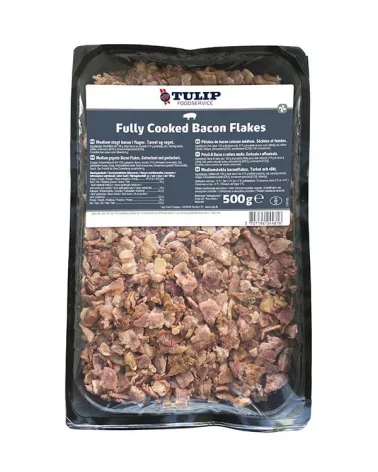 Bacon Flakes Fully Cooked Affum Precotto Tulip Gr 500