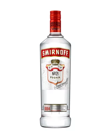 Vodka Smirnoff Red 37,50. Lt 1