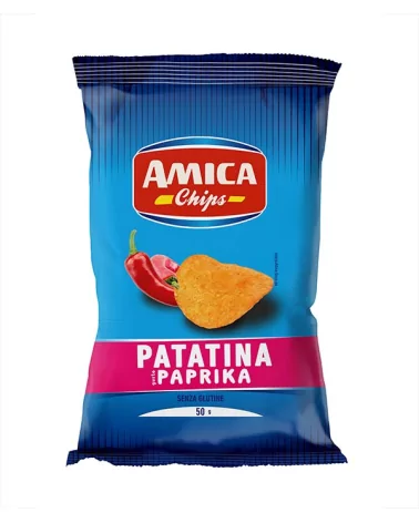 Patatine T Bar Paprika Amica Chips Gr 50