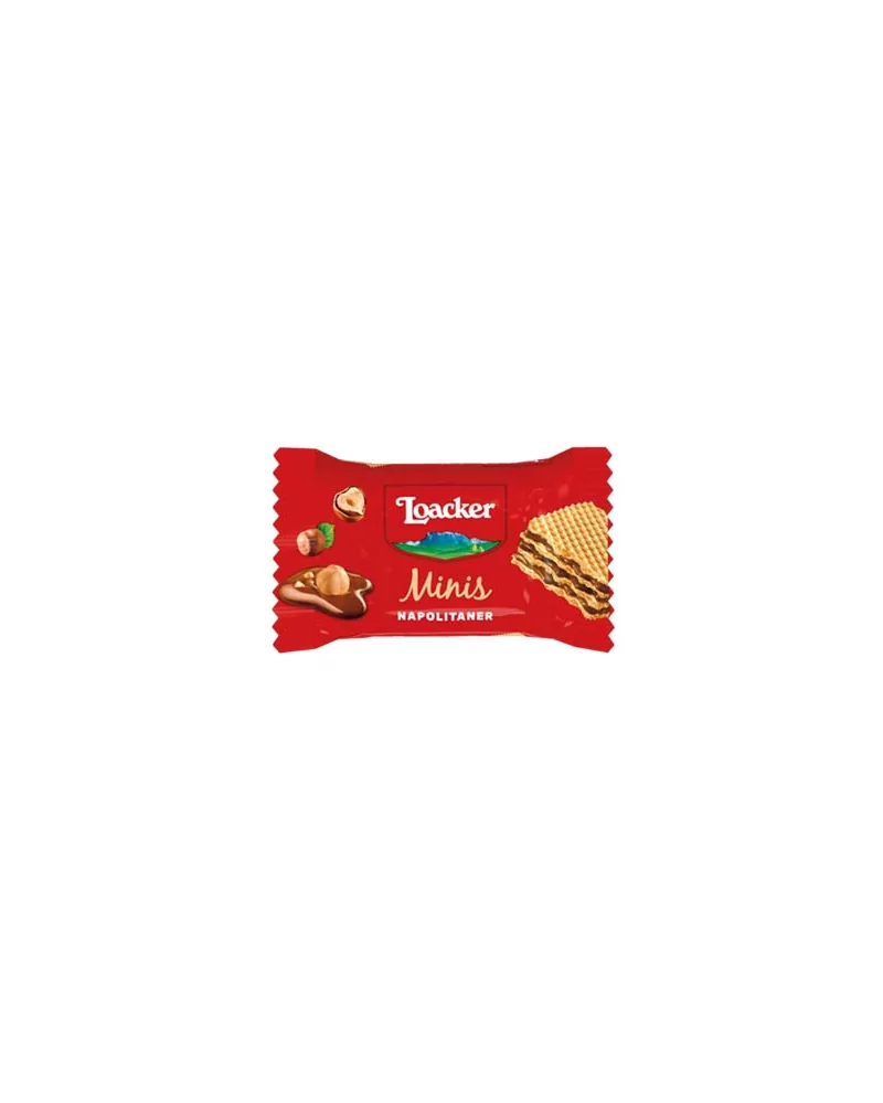 Loacker Minis Napolitaner gusti assortiti in busta da 700 gr. (circa 70pz  da 10 gr) - Assortimento n.2 : : Alimentari e cura della casa