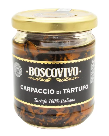 Carpaccio Tartufi Estivi Vasetto Di Vetro Boscovivo Gr 180
