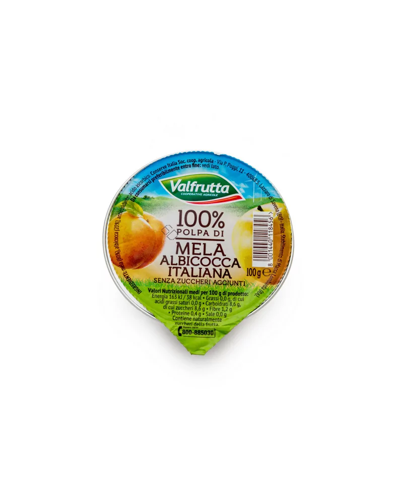 Polpa Frutta Mela-albicocca Gr 100 Valfrutta Pz 60