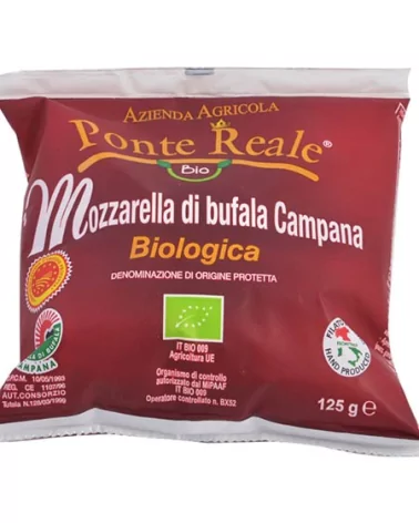 Mozzarella Di Bufala Campana D.o.p. Bio Busta Ponte Reale Gr 125