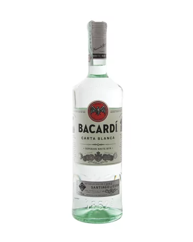 Rum Bacardi Carta Blanca 37,5. Lt 1